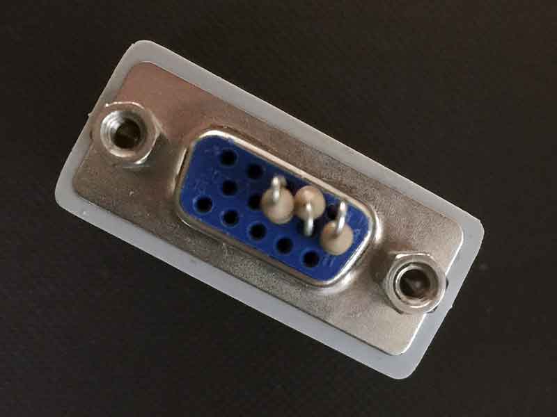 The resistors in place.